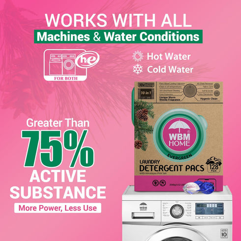 WBM Laundry Detergent Pods | Luxury Ever Green Scent