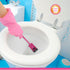 3 Count WBM Modern Toilet Brush with Holder - Bathroom Cleaning Accessory - Non-Electric, No Dead Corner Design for Easy Cleaning